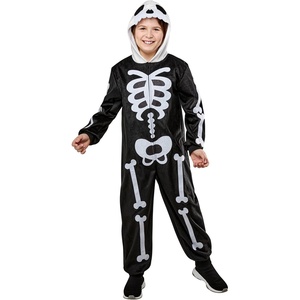 image:imageRubies Comfywear Hooded Jumpsuit for Kids Unisex Kids CostumeSkeleton