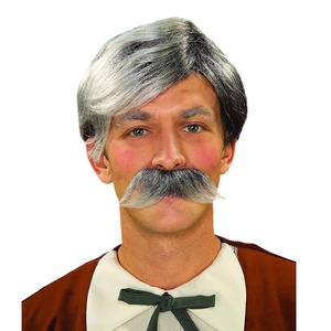 image:imageRubies Geppetto Wig amp Moustache for Adults No SizeGrey