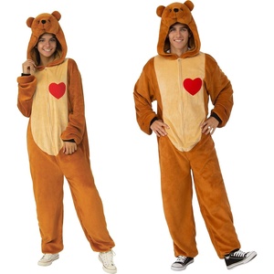 image:imageRubies Lion Comfywear Hooded Jumpsuit for Adults UnisexTeddy Bear