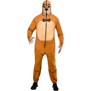 image:imageRubies Mens Freddy Fazbear Adult Zipup ComfywearBrown  Beige  Orange