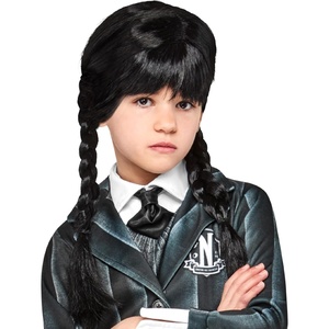 image:imageRubies Wednesday TV Series Wig for Kids Girls Costume Wig Enid SinclairBlack