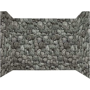 image:imageRubies at Party City Dungeon Dcor Stone Wall Backdrop Wall Dcor for Adults Unisex 100Foot