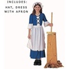 image:imageRubies Colonial Girl Costume Dress for Kids Girls MediumMedium