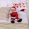 image:imageRubies Costume Co Babys Fleece Santa Romper Costume and HatRed