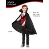 image:imageRubies Vampire Costume Shirt with Light Up Necklace and Cape for Kids Boys LargeBlack