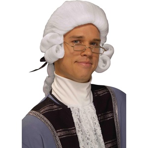 image:imageForum Novelties Mens Colonial George Washington Historical Costume WigWhite