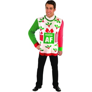 image:imageForum Novelties Unisex Adult Festive Af Ugly Christmas SweaterFestive Af