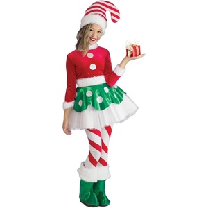 image:imageRubies Candy Cane Elf Princess Costume Dress for Kids Girls MediumMedium