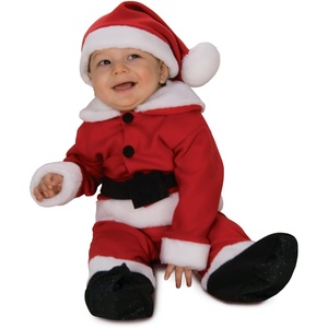 image:imageRubies Costume Co Babys Fleece Santa Romper Costume and HatRedWhite