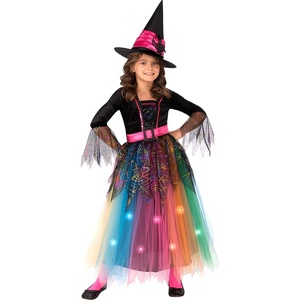 image:imageRubies Spider Witch Light Up Costume Dress for Kids Girls MediumAs Shown