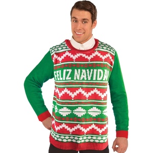 image:imageRubies Unisex Adult Feliz Navidad Ugly Christmas SweaterAs Shown