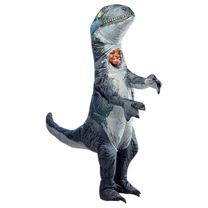 image:imageRubies at Party City Jurassic World Inflatable Costume for Kids UnisexBlue Velociraptor