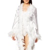 image:imageForum Novelties Womens Vintage Hollywood Marabou RobeWhite