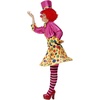 image:imageSmiffys Womens Clown Lady Costume Hooped Dress Shirt Bow Tie Stripy Tights HatMulticolored