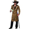 image:imageForum Mens Old School Funky Leopard Jacket and HatGold