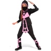 image:imageRubies Pink Crystal Ninja Costume for Kids Girls LargeMedium