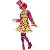 image:imageSmiffys Womens Clown Lady Costume Hooped Dress Shirt Bow Tie Stripy Tights HatMulticolored