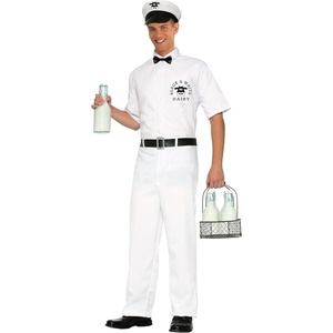 image:imageForum Novelties Mens 50s Milkman CostumeWhite