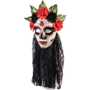 image:imageForum Novelties Womens Day Of The Dead Senora Lace MaskBlack