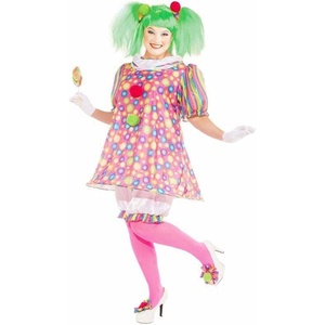 image:imageForum Novelties Womens Tickles Clown Plus Size CostumeAs Shown