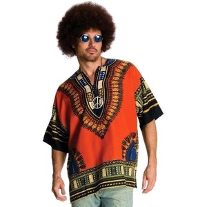 image:imageRubies Costume Heroes And Hombres Mens Hippie Shirt And WigMulticolored