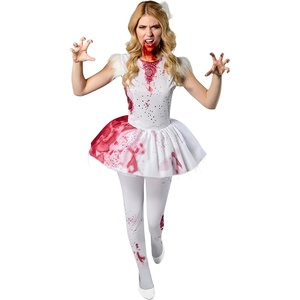 image:imageRubies Womens Abigail Costume Dress With Tights and HeadpieceWhite