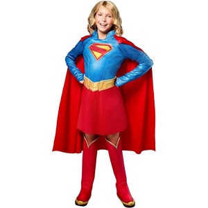 image:imageRubies at Party City Supergirl 2026 Supergirl Costume Dress for Kids Girls SmallRedBlue
