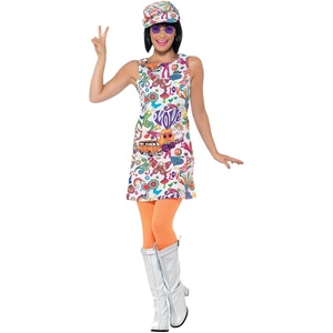 image:imageSmiffys Womens 60s Groovy Chick CostumeMulti