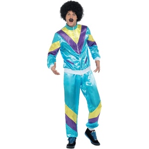 image:imageSmiffys mens 80s Height of Fashion Shell Suit CostumeBlue