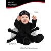 image:imageRubies babyboys Spider Costume Jumpsuit Booties and HoodBlack