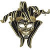 image:imageForum Novelties Mens Venetian Style Jester MaskGoldBlack