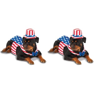 image:imageRubies Uncle Sam Pet Costume for Dogs or Cats XXXLSmall Pack of 2