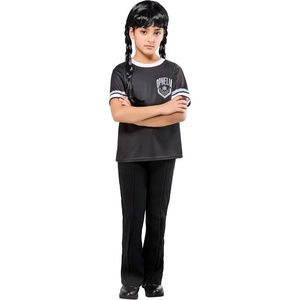 image:imageRubies Wednesday TV Series Camp Outcast Costume Top for Kids GirlsBlack