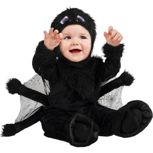 image:imageRubies babyboys Spider Costume Jumpsuit Booties and HoodBlack