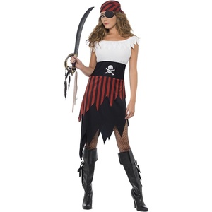 image:imageSmiffys Womens Pirate Wench Costume with Dress and HeadpieceBlack