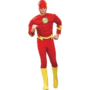 image:imageRubies Costume Dc Heroes and Villains Collection Deluxe Muscle Chest Flash CostumeAdultRed