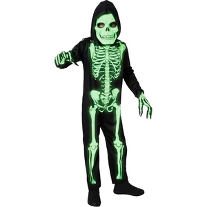 image:imageRubies Glow In The Dark Skeleton Costume for Kids Boys MediumLarge