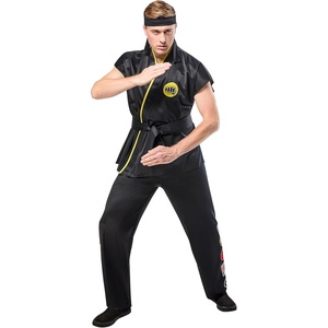 image:imageRubies Karate Kid Cobra Kai Costume Gi for Adults Mens LargeBlack  Yellow