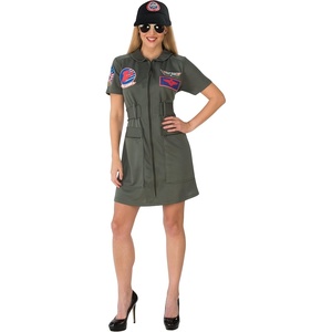 image:imageRubies Top Gun Maverick Costume for Adults Womens Small GreenLarge