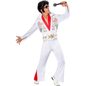 image:imageRubies at Party City Elvis Presley Elvis Presley Costume for Adults MensWhite