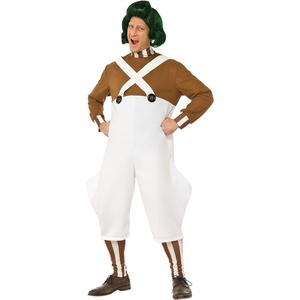 image:imageRubies at Party City Willy Wonka and the Chocolate Factory Oompa Loompa Costume for Adults Mens CostumeMulti