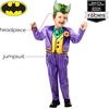 image:imageRubies Boys Joker InfantToddler Costume Jumpsuit and HeadpiecePurple  Green yellow