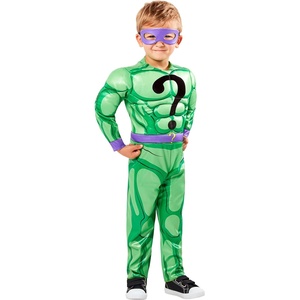 image:imageRubies Childrens Riddler InfantToddler Costume Jumpsuit and MaskGreen  Purple