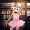 image:imageRubies Officially Licensed Brainrot Factory Ballerina Cappuccina Costume Dress for Kids Girls LargePink