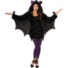 image:imageForum Novelties Womens Black Cat Hoodie Zip Jacket Adult Size CostumeForum Hoodie Bat Costume
