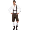 image:imageSmiffys Mens Bavarian Man Costume Lederhosen Shorts with Braces Top and HatBrown