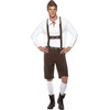 image:imageSmiffys Mens Bavarian Man Costume Lederhosen Shorts with Braces Top and HatBrown