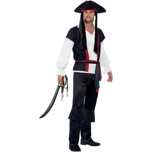 image:imageSmiffys Mens Aye Aye Pirate Captain CostumeBlack