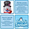 image:imageRubies Frosty The Snowman Frosty the Snowman Inflatable Costume for Adults Unisex No Size