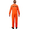 image:imageRubies Jailbird Prisoner Costume for Adults Mens Standard Orange